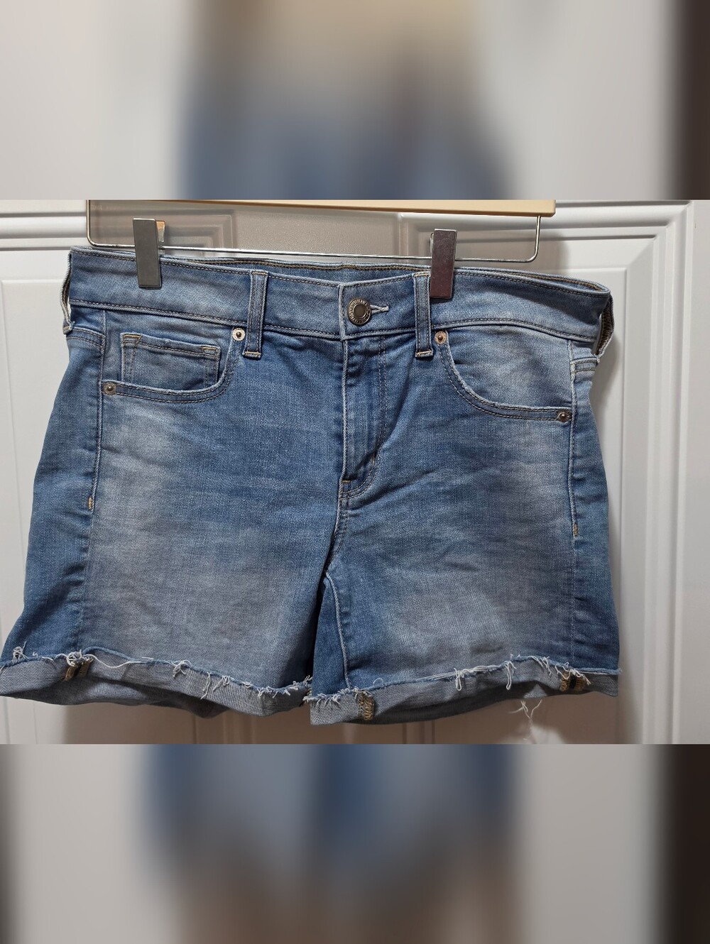 Classic Light Wash Denim Shorts